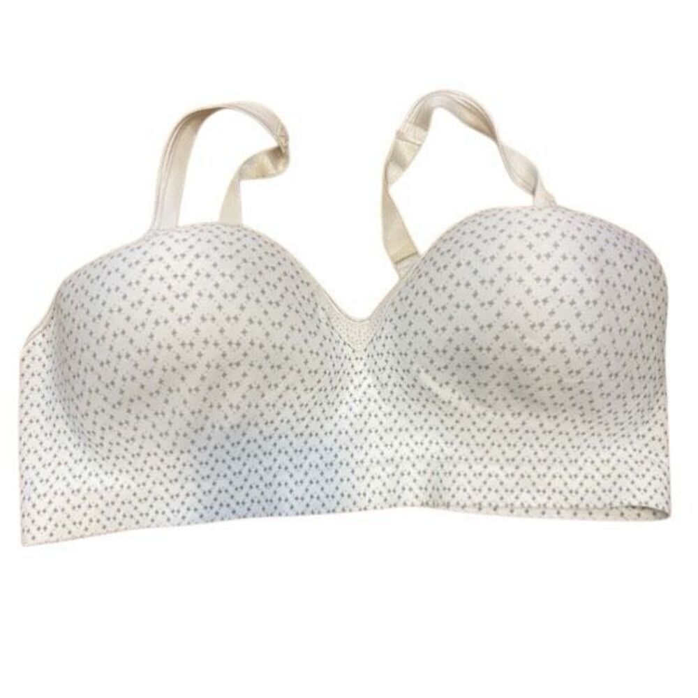 Hanes size 3XL diamonds cream bra no wire